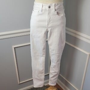 GAP Universal Legging Optic White Mid Rise Stretch Skinny Leg Summer Jeans 6/28R